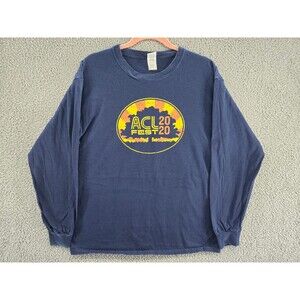 ACL Fest Shirt Mens L Long Sleeve Austin City Limit Music Festival Concert 2020